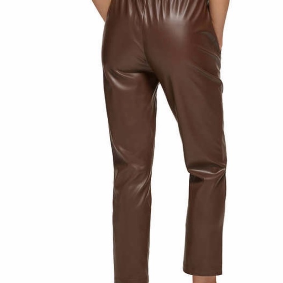 DKNY Ladies faux pull on pants - Picture 2 of 6